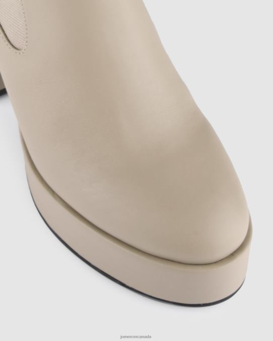 Emma high platform ankle boots Jo Mercer Taupe Leather Footwear 6D6FN147