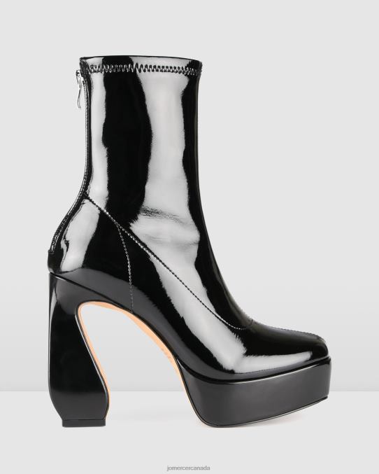 Park platform high ankle boots Jo Mercer Black Patent Footwear 6D6FN148