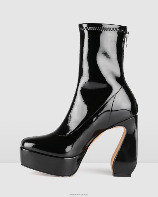 Park platform high ankle boots Jo Mercer Black Patent Footwear 6D6FN148