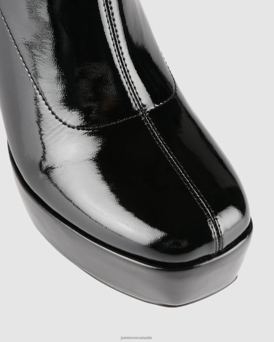 Park platform high ankle boots Jo Mercer Black Patent Footwear 6D6FN148