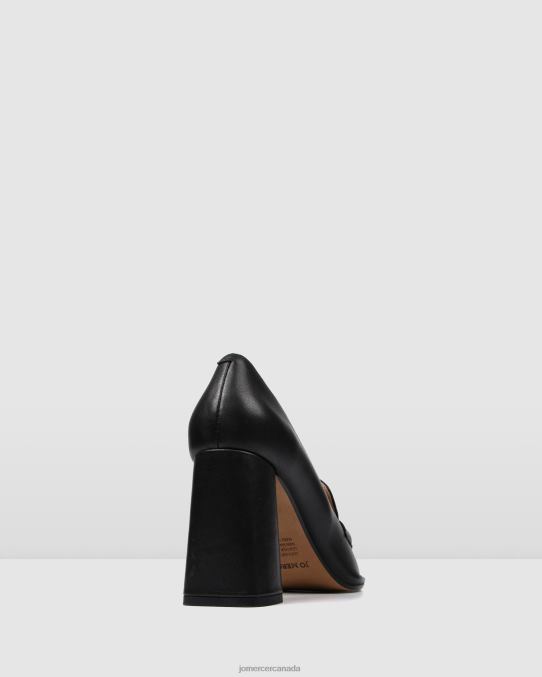 Covet high heels Jo Mercer Black Leather Footwear 6D6FN79
