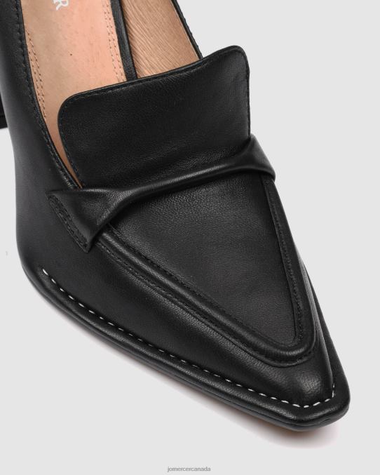 Covet high heels Jo Mercer Black Leather Footwear 6D6FN79
