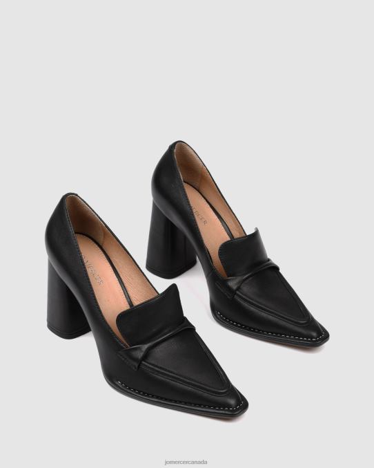 Covet high heels Jo Mercer Black Leather Footwear 6D6FN79
