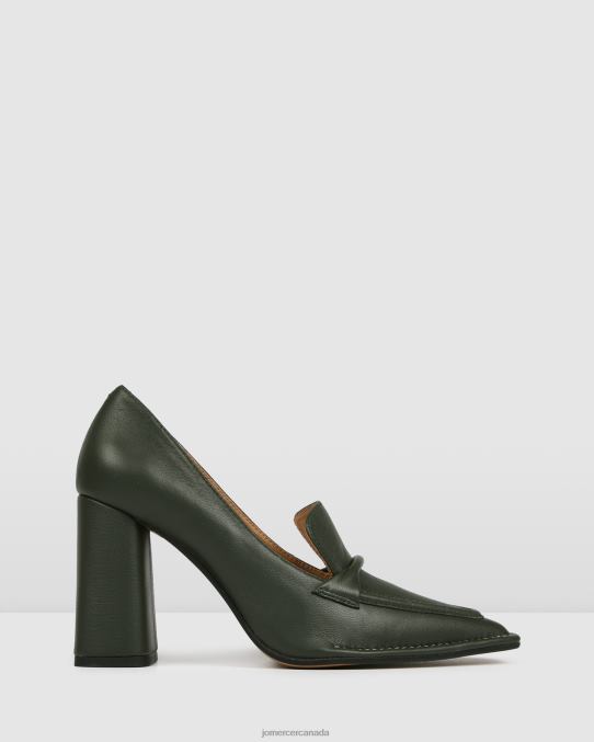 Covet high heels Jo Mercer Olive Green Leather Footwear 6D6FN80