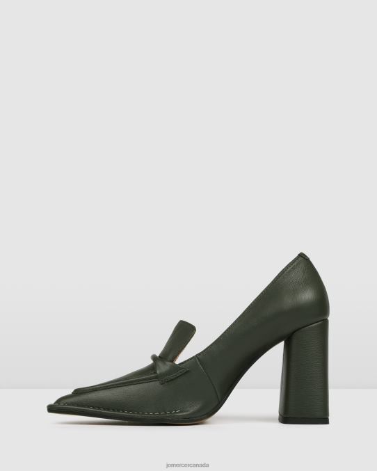 Covet high heels Jo Mercer Olive Green Leather Footwear 6D6FN80