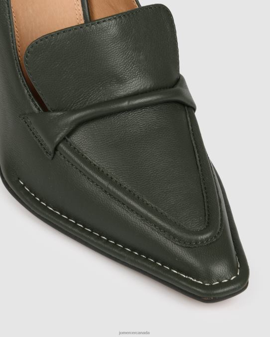 Covet high heels Jo Mercer Olive Green Leather Footwear 6D6FN80
