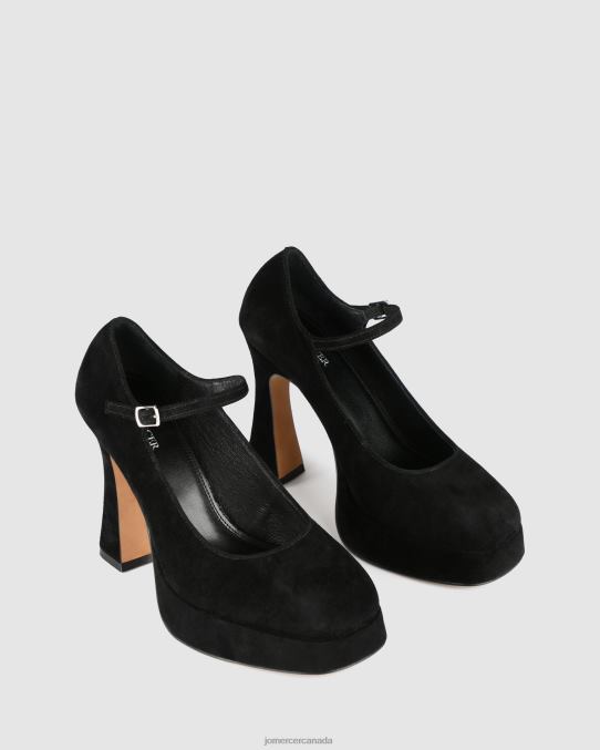 Ravina platform high heels Jo Mercer Black Suede Footwear 6D6FN95