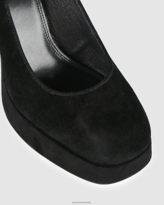 Ravina platform high heels Jo Mercer Black Suede Footwear 6D6FN95