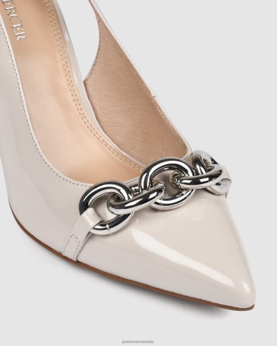 Sasha high heels Jo Mercer Bone Patent Footwear 6D6FN138