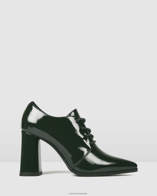 Tasha high heels Jo Mercer Forest Green Patent Footwear 6D6FN123