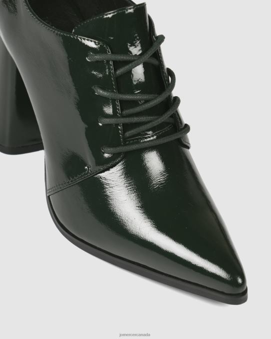 Tasha high heels Jo Mercer Forest Green Patent Footwear 6D6FN123