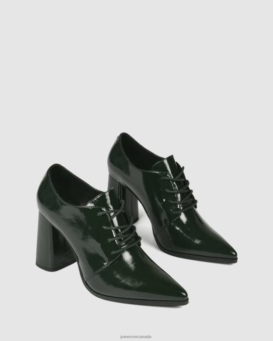 Tasha high heels Jo Mercer Forest Green Patent Footwear 6D6FN123