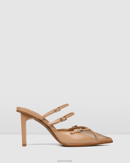 Veronica high heels Jo Mercer Beige Leather Footwear 6D6FN126