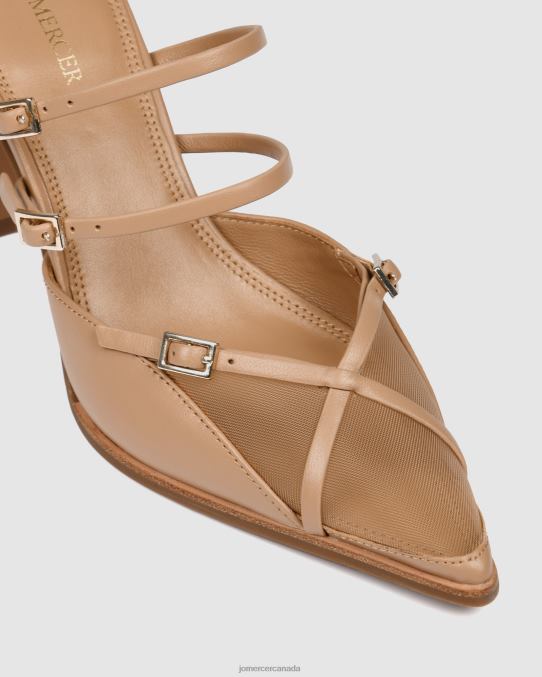 Veronica high heels Jo Mercer Beige Leather Footwear 6D6FN126