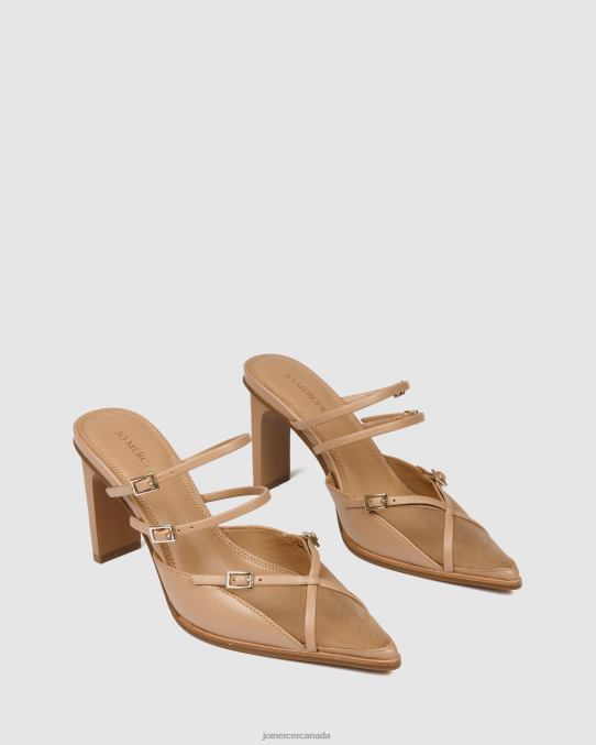Veronica high heels Jo Mercer Beige Leather Footwear 6D6FN126