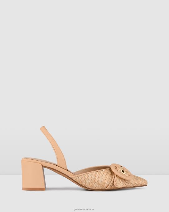 Chelsea low heels Jo Mercer Natural Raffia Footwear 6D6FN14