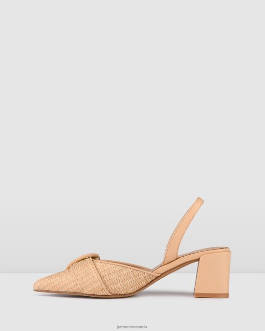 Chelsea low heels Jo Mercer Natural Raffia Footwear 6D6FN14