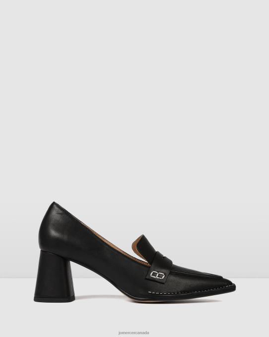 Evelyn low heels Jo Mercer Black Leather Footwear 6D6FN7