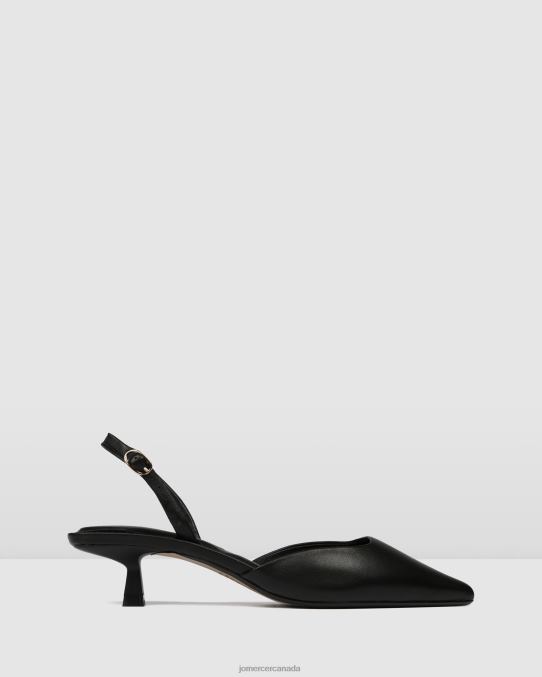 Madison low heels Jo Mercer Black Leather Footwear 6D6FN11