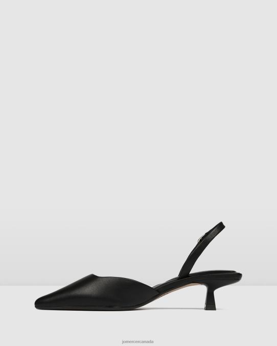 Madison low heels Jo Mercer Black Leather Footwear 6D6FN11