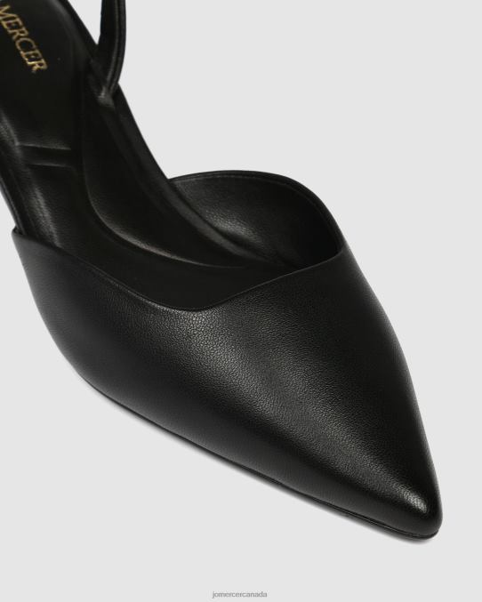 Madison low heels Jo Mercer Black Leather Footwear 6D6FN11