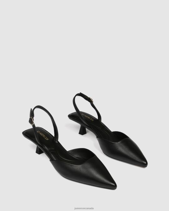 Madison low heels Jo Mercer Black Leather Footwear 6D6FN11