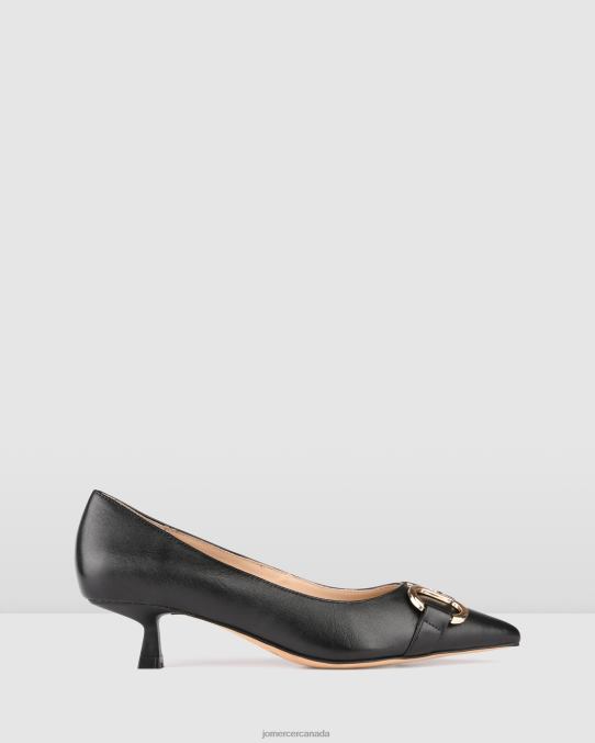 Melody low heels Jo Mercer Black Leather Footwear 6D6FN9