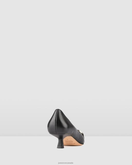 Melody low heels Jo Mercer Black Leather Footwear 6D6FN9