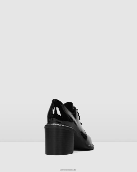 Aston mid heels Jo Mercer Black Patent Footwear 6D6FN15