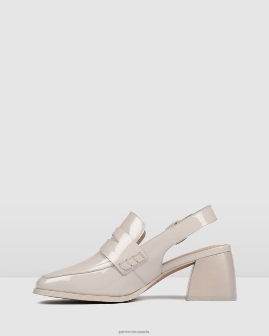 Dannii mid heels Jo Mercer Bone Patent Footwear 6D6FN54