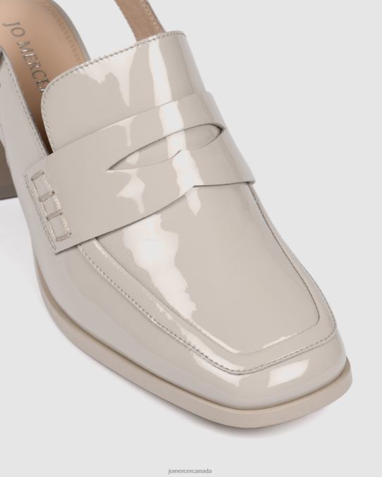 Dannii mid heels Jo Mercer Bone Patent Footwear 6D6FN54