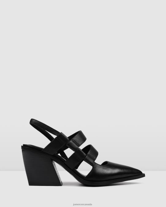 Flame mid heels Jo Mercer Black Leather Footwear 6D6FN32