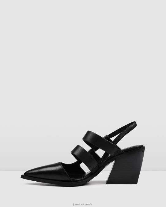 Flame mid heels Jo Mercer Black Leather Footwear 6D6FN32