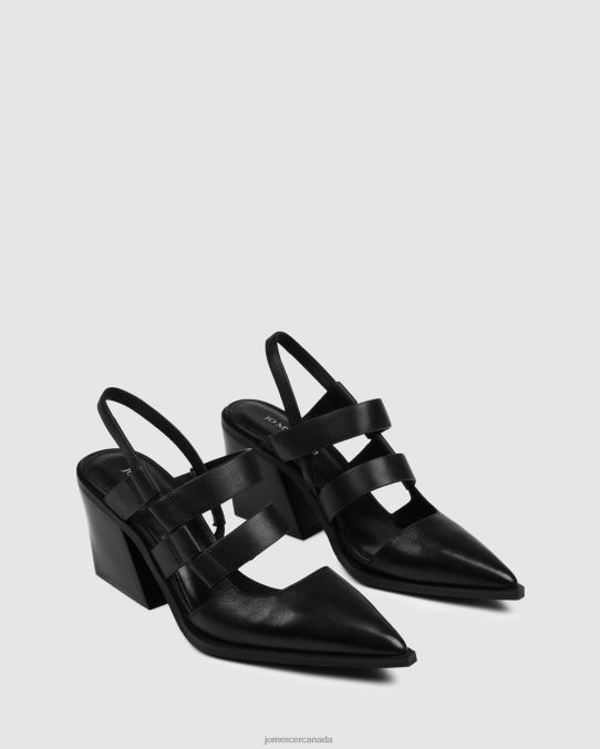 Flame mid heels Jo Mercer Black Leather Footwear 6D6FN32