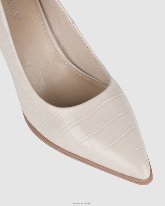 Georgia mid heels Jo Mercer Bone Croc Footwear 6D6FN39