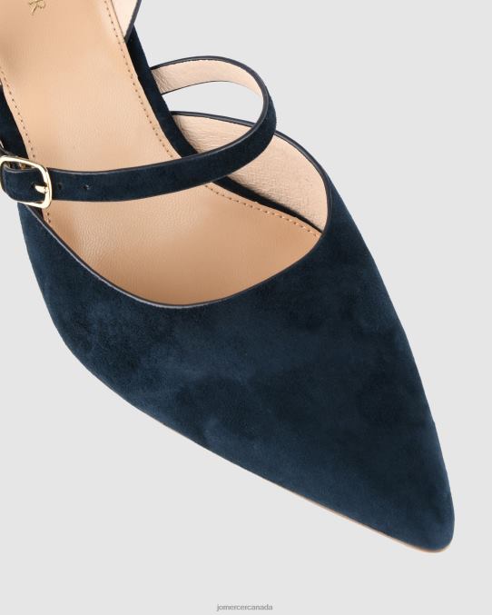 Karina mid heels Jo Mercer Navy Suede Footwear 6D6FN29
