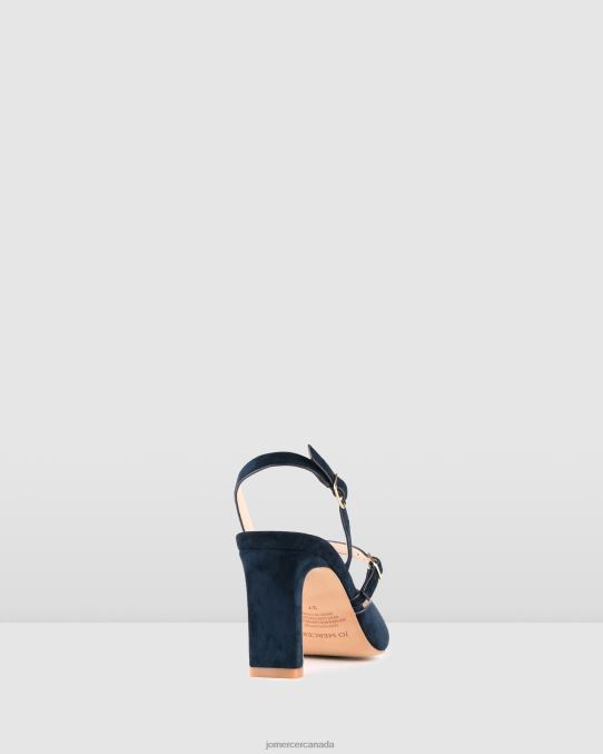 Karina mid heels Jo Mercer Navy Suede Footwear 6D6FN29