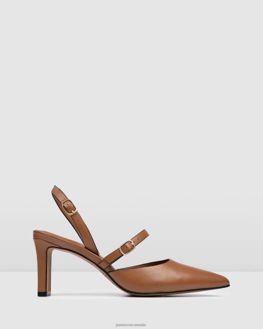 Karina mid heels Jo Mercer Tan Leather Footwear 6D6FN31