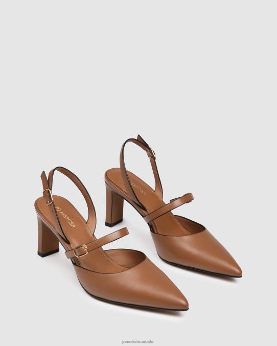 Karina mid heels Jo Mercer Tan Leather Footwear 6D6FN31