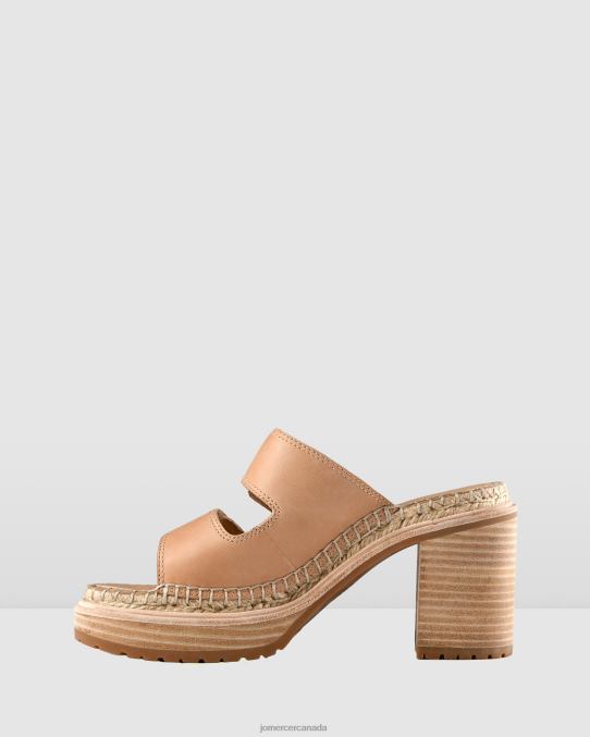 Kruze mid block heel espadrilles Jo Mercer Natural Leather Footwear 6D6FN48