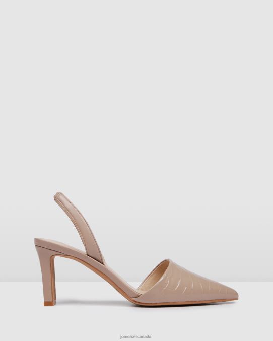 Kyra mid heels Jo Mercer Beige Leather Footwear 6D6FN24