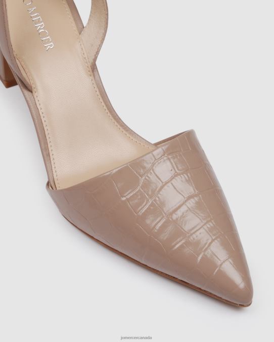 Kyra mid heels Jo Mercer Beige Leather Footwear 6D6FN24