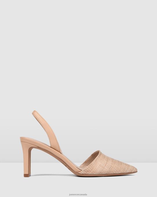Kyra mid heels Jo Mercer Beige Raffia Footwear 6D6FN25