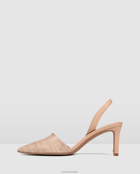 Kyra mid heels Jo Mercer Beige Raffia Footwear 6D6FN25