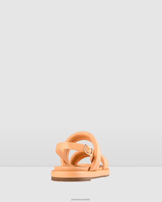 Cabel flat sandals Jo Mercer Papaya Leather Footwear 6D6FN292