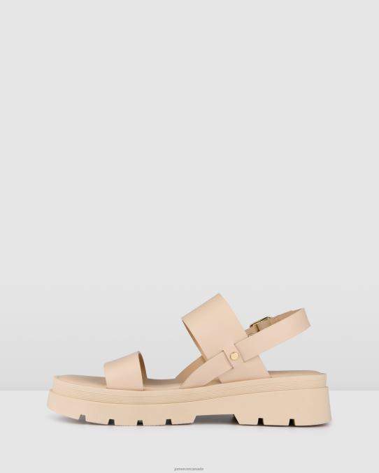 Grace flat sandals Jo Mercer Sand Leather Footwear 6D6FN278