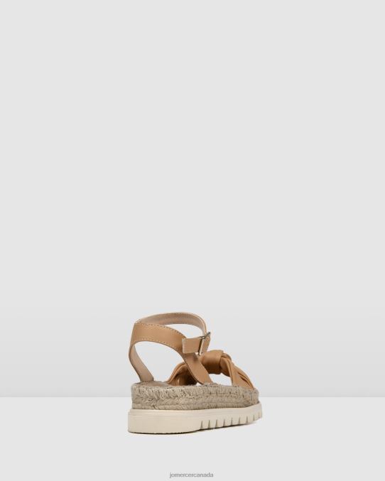Ivana flat espadrille sandals Jo Mercer Beige Leather Footwear 6D6FN289