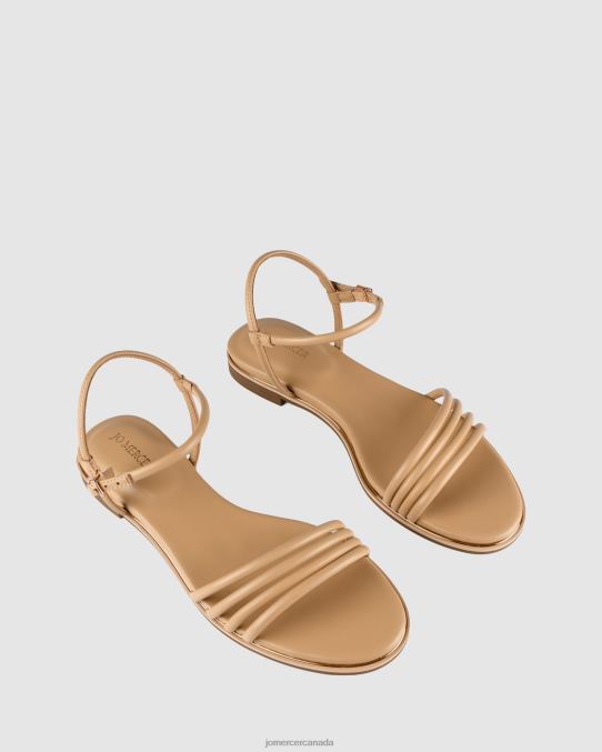 Quiera flat sandals Jo Mercer Natural Leather Footwear 6D6FN285