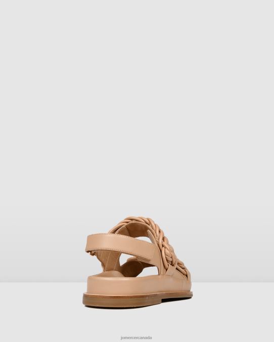 Violette flat sandals Jo Mercer Beige Leather Footwear 6D6FN281