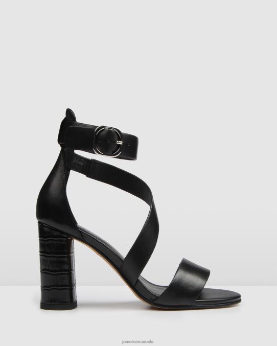 Beckett high heel sandals Jo Mercer Black Leather Footwear 6D6FN99